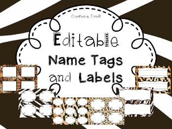 Illustration for article titled Zebra
print name tags